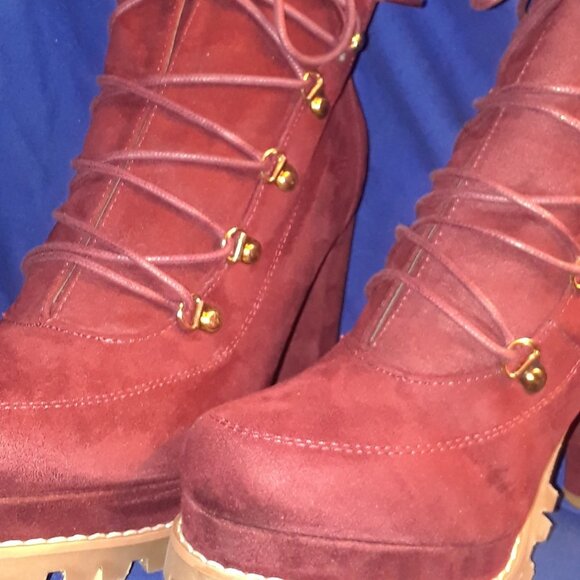 ALL IN THE SUEDE CHUNKY BOOTIE - Picture 5 of 7